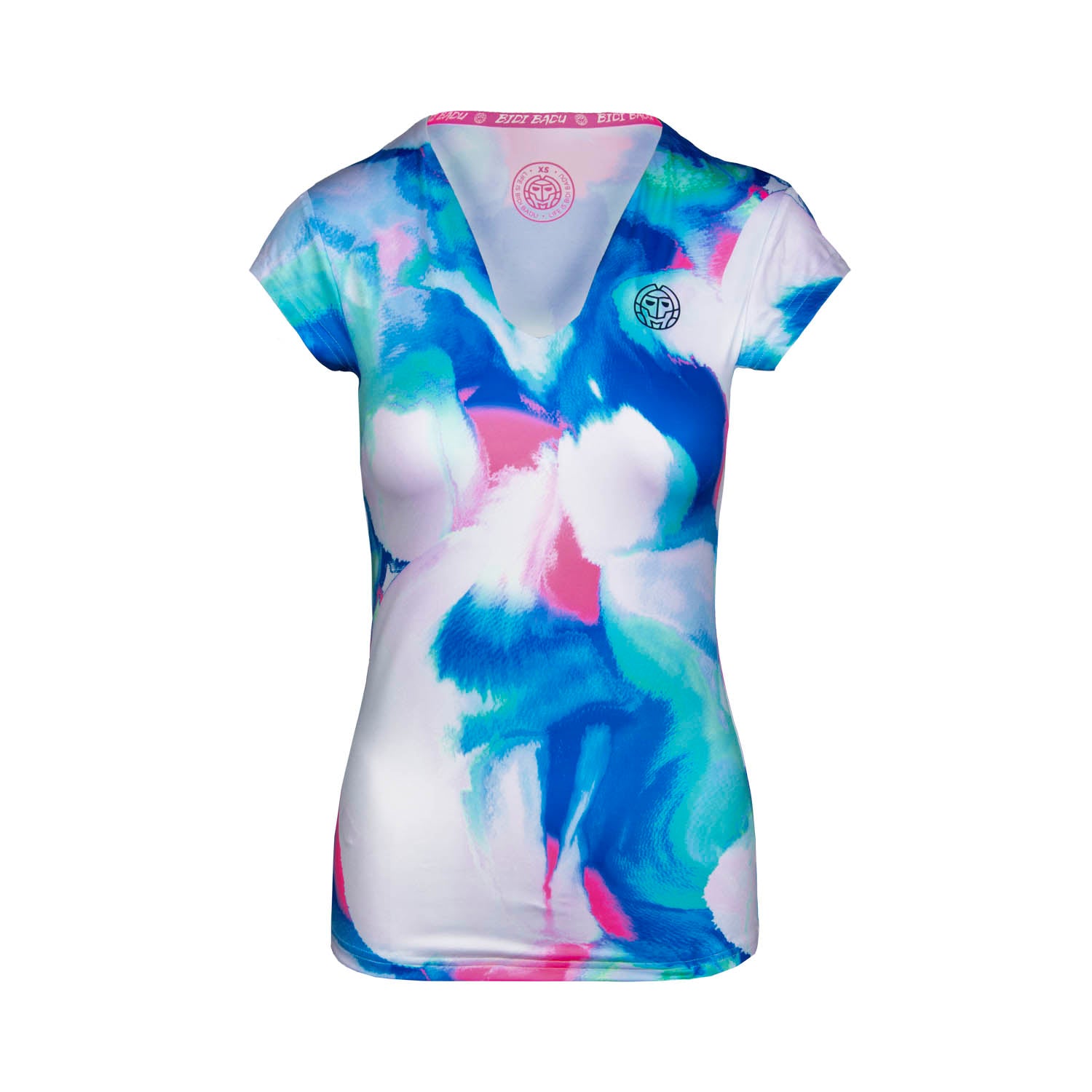 Bidi Badu Bella 2.0 Tech V-Neck Tee blue-rose wmn