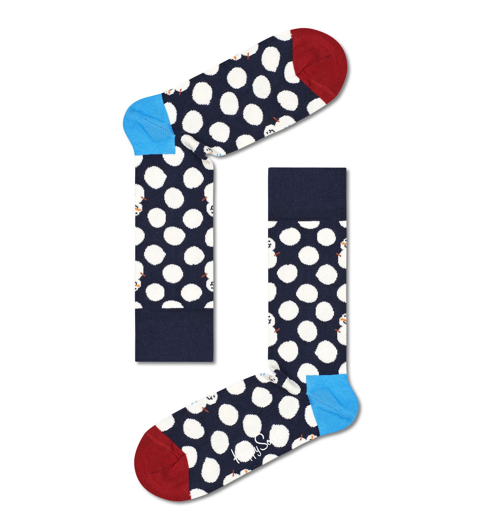 Happy Socks 1-Pack Big Dot Snowman Gift Box