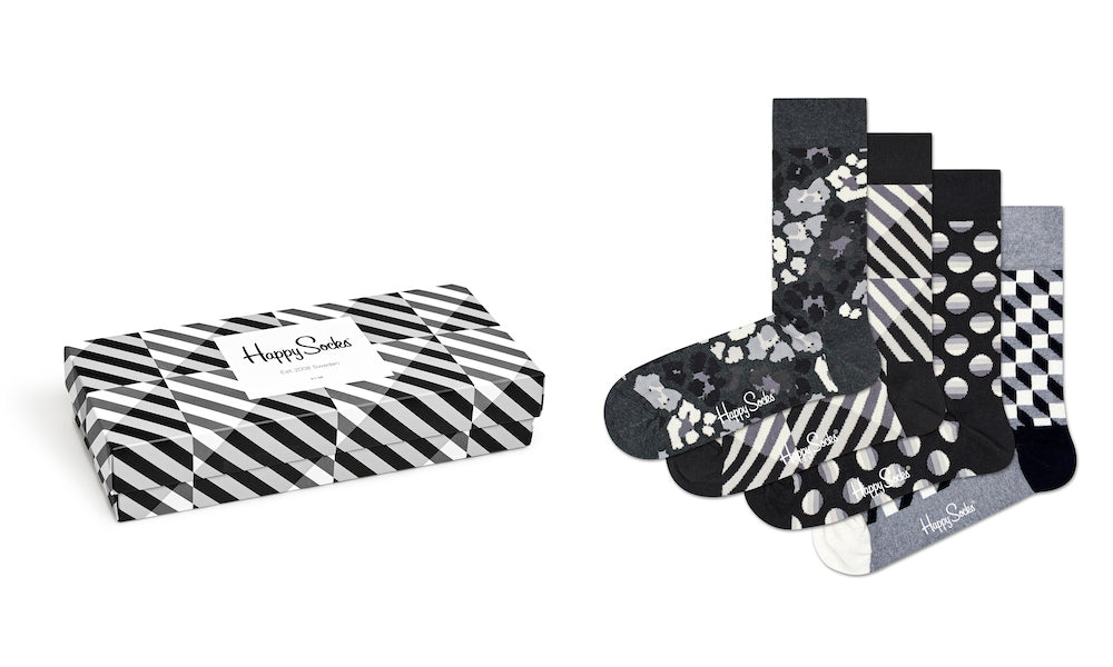 Happy Socks Black & White Gift Box