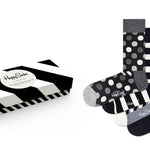 Happy Socks 4-Pack Black & White Gift Box