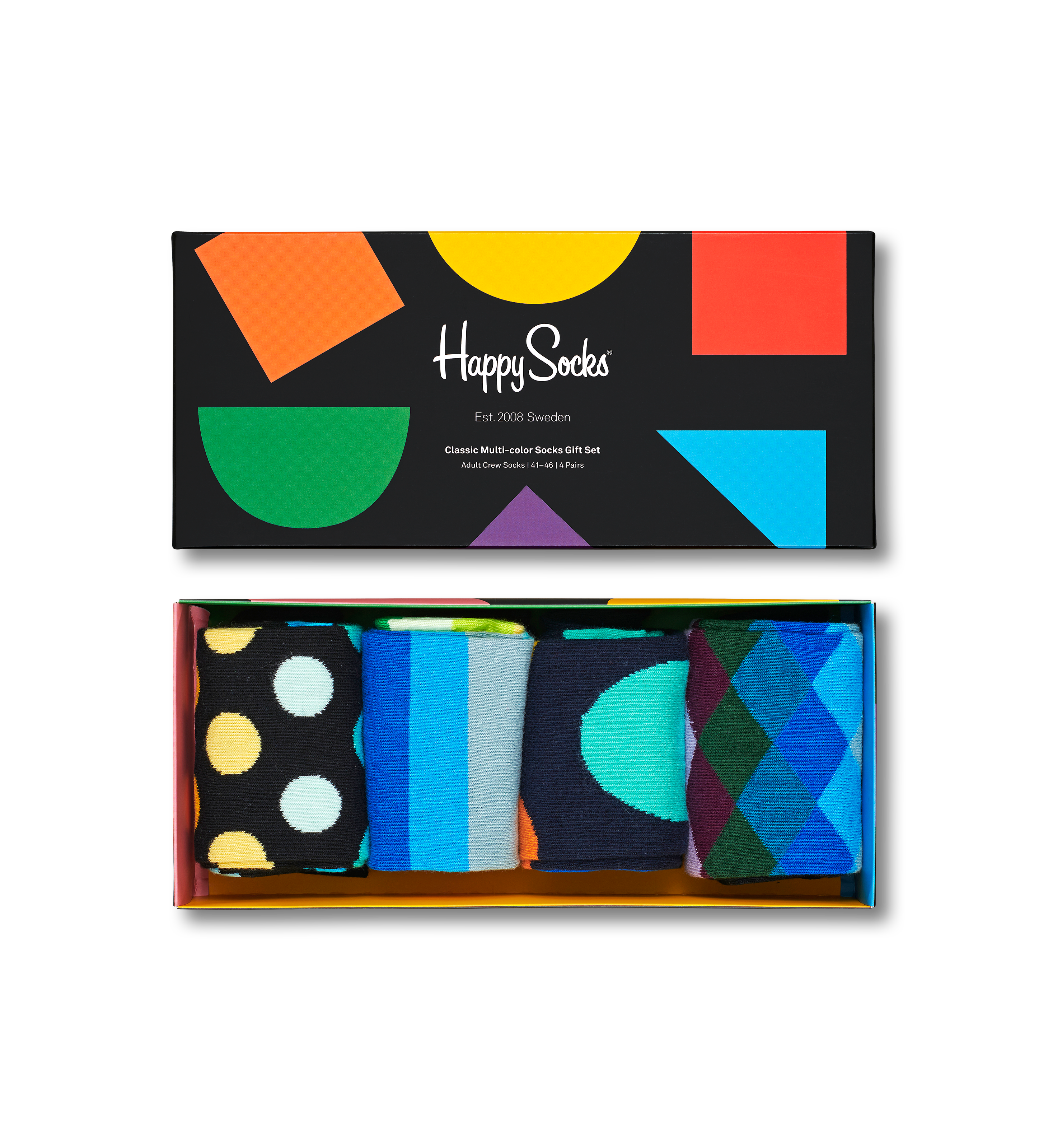 Happy Socks 4-Pack Classic Multicolor Socks