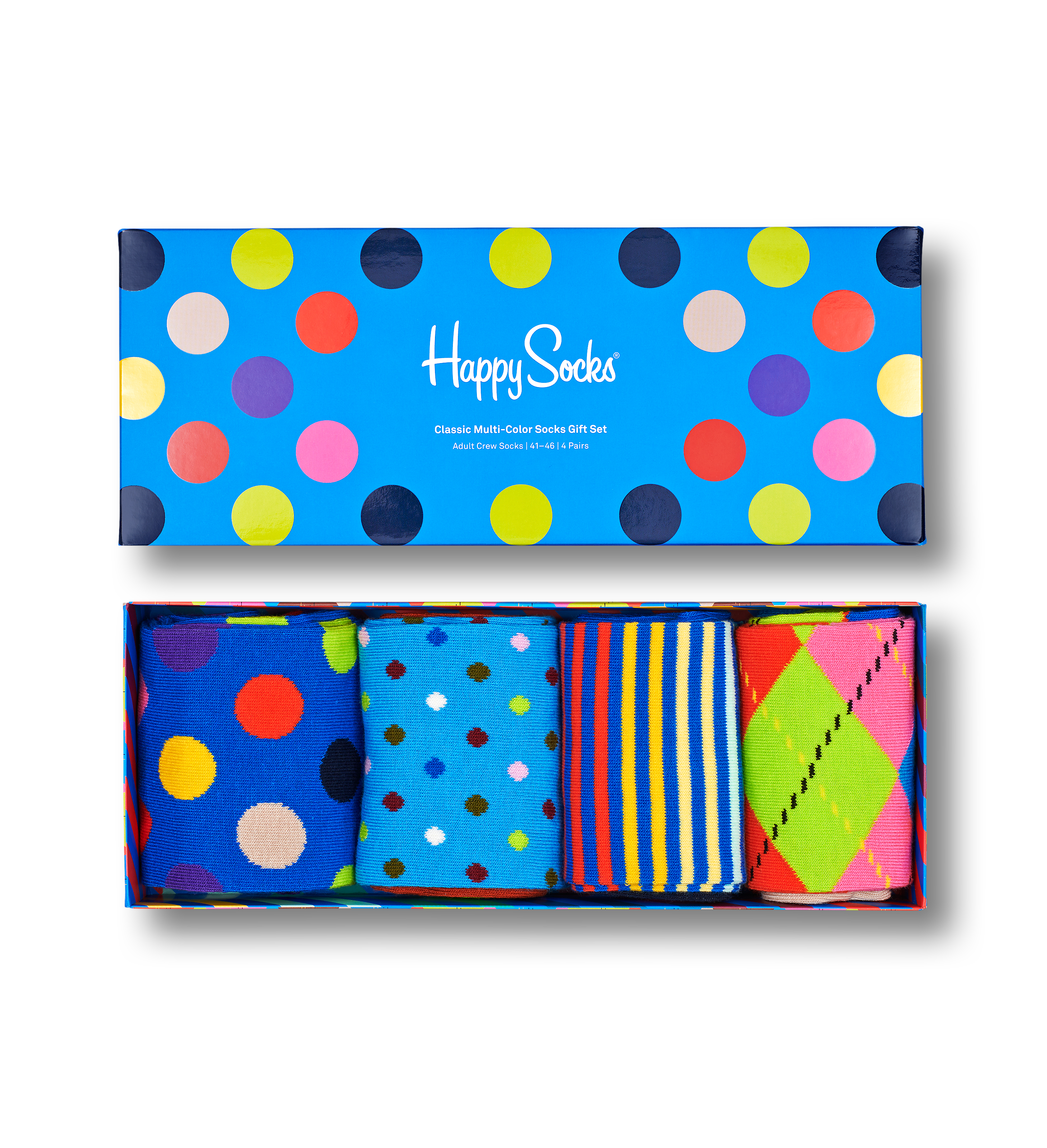 Happy Socks 4-Pack Classic Multi