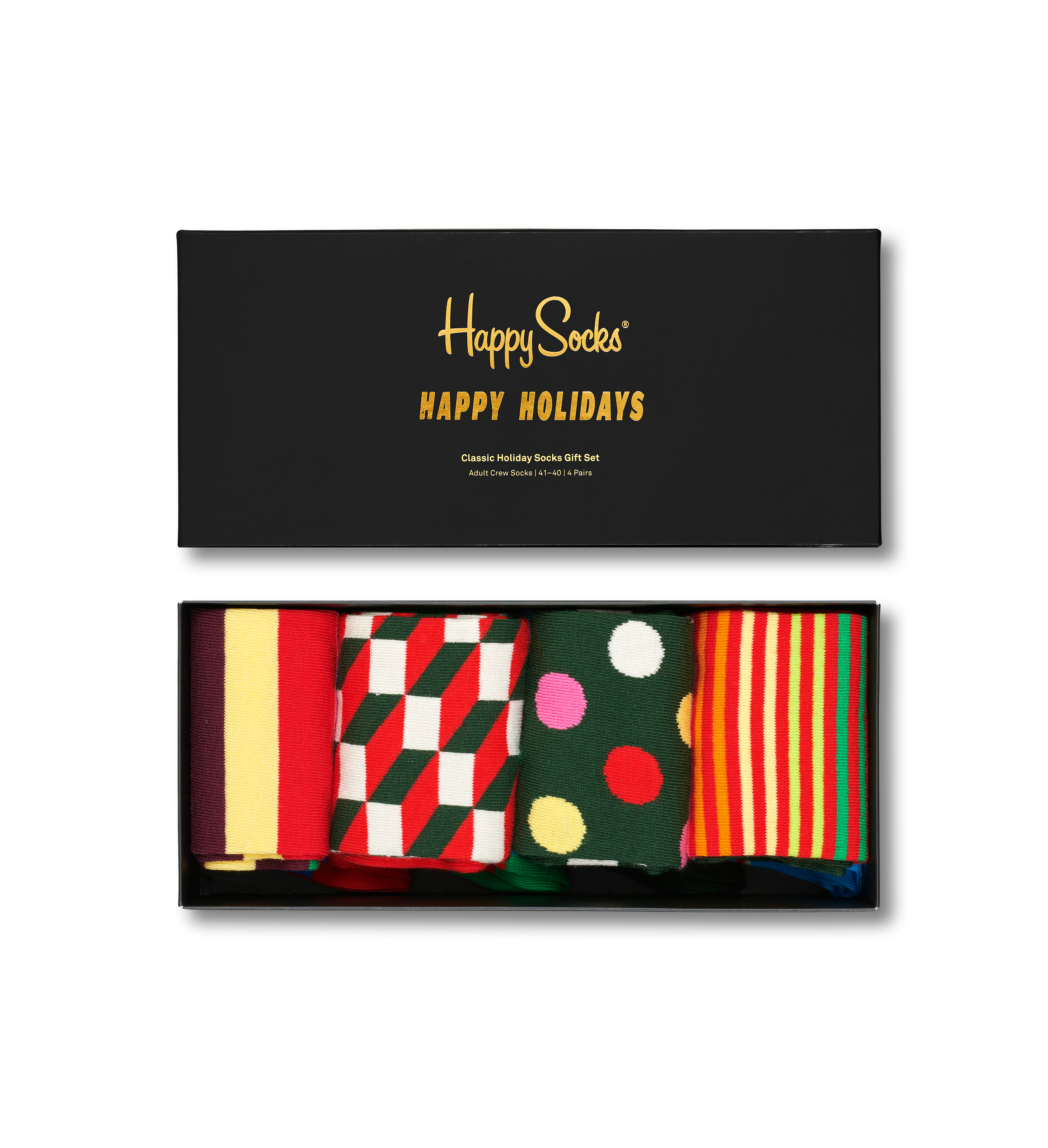 Happy Socks 4-Pack Classic Holiday Socks
