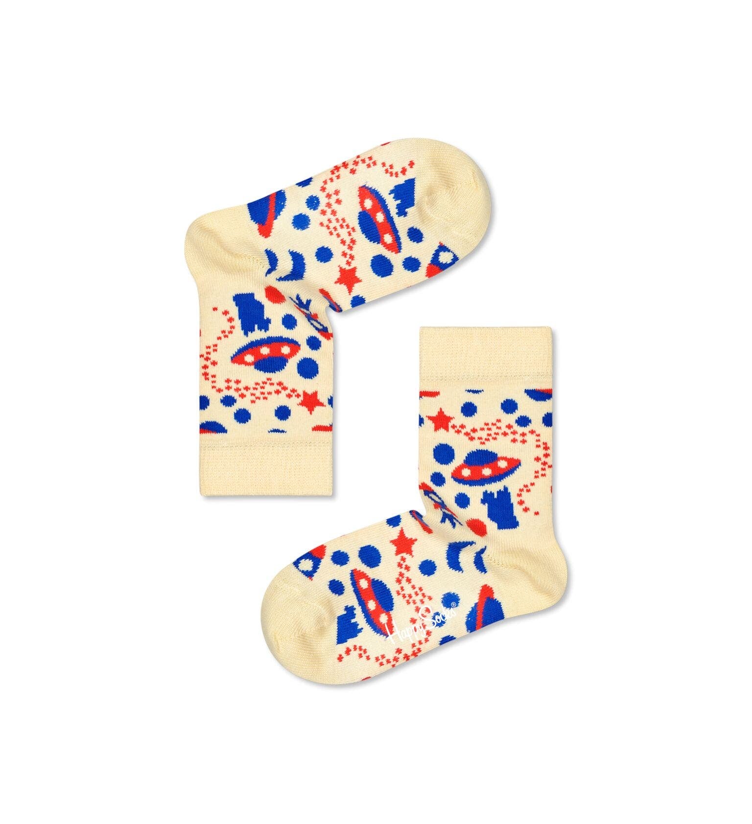 Happy Socks Kids 3-Pack Astronaut Socks Gift