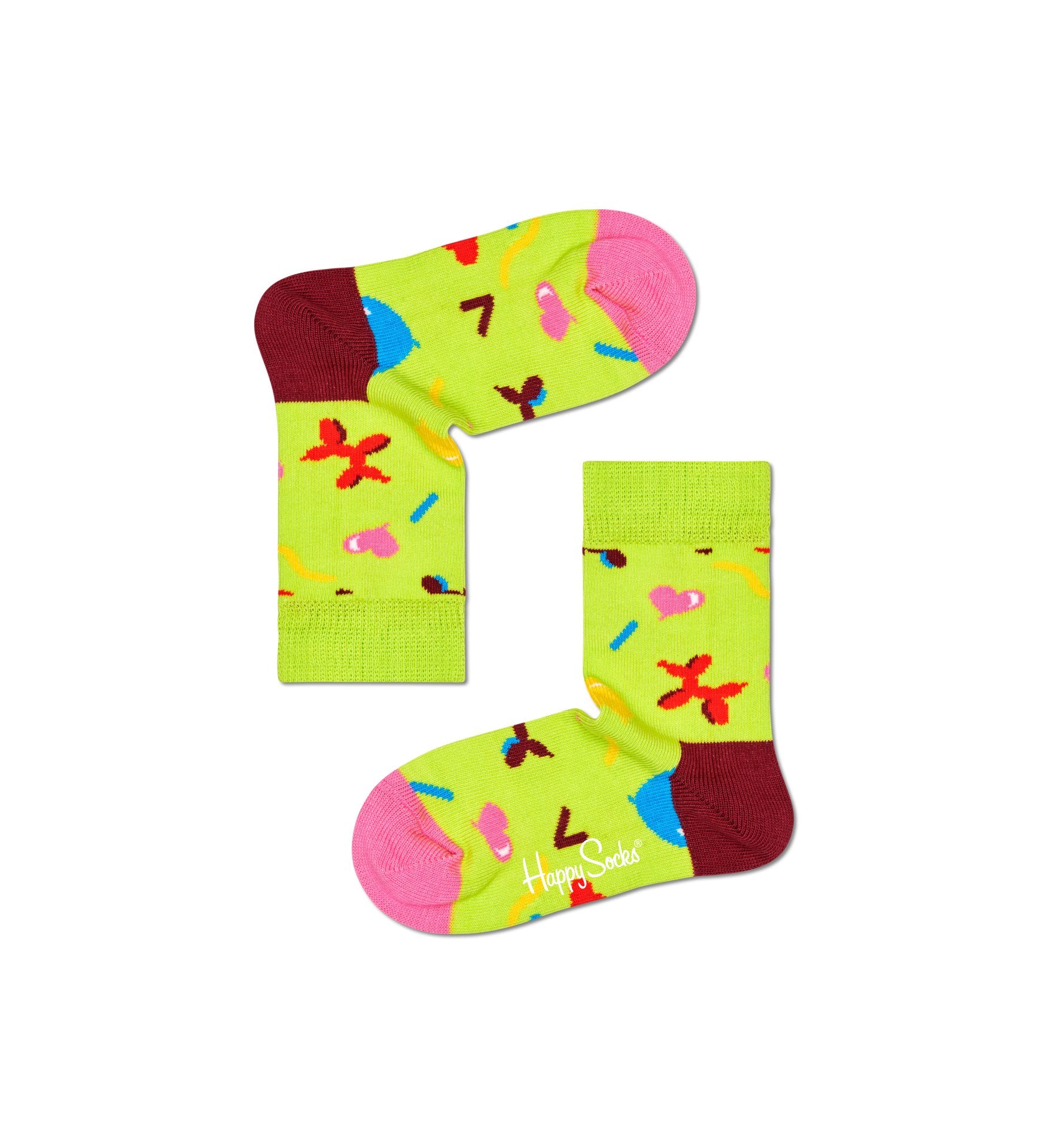 Happy Socks Kids 2-Pack Candy & Balloons Gift Box