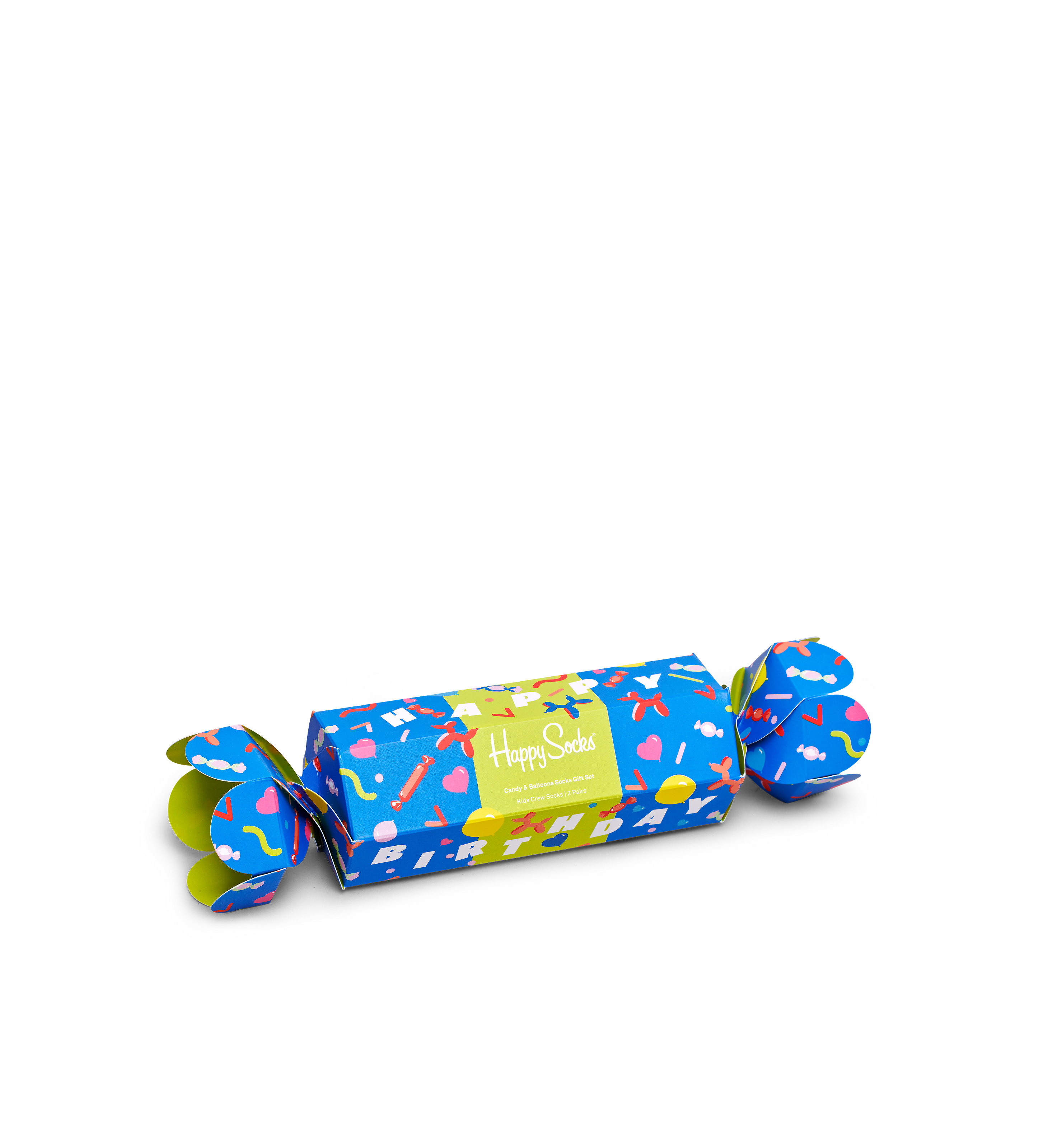 Happy Socks Kids 2-Pack Candy & Balloons Gift Box