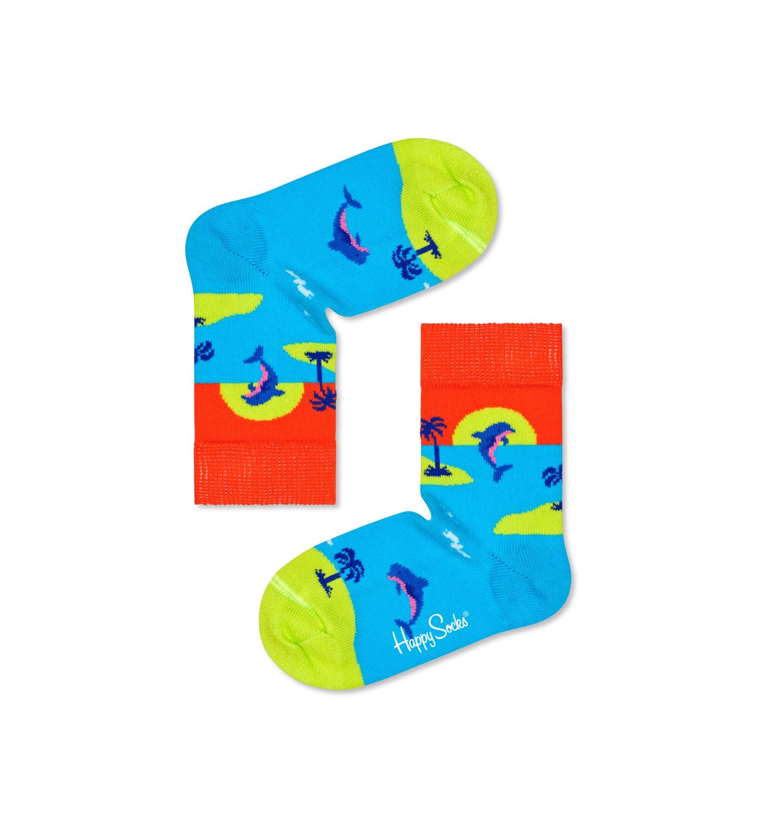 Happy Socks Kids 4-Pack Tropical Gift Set