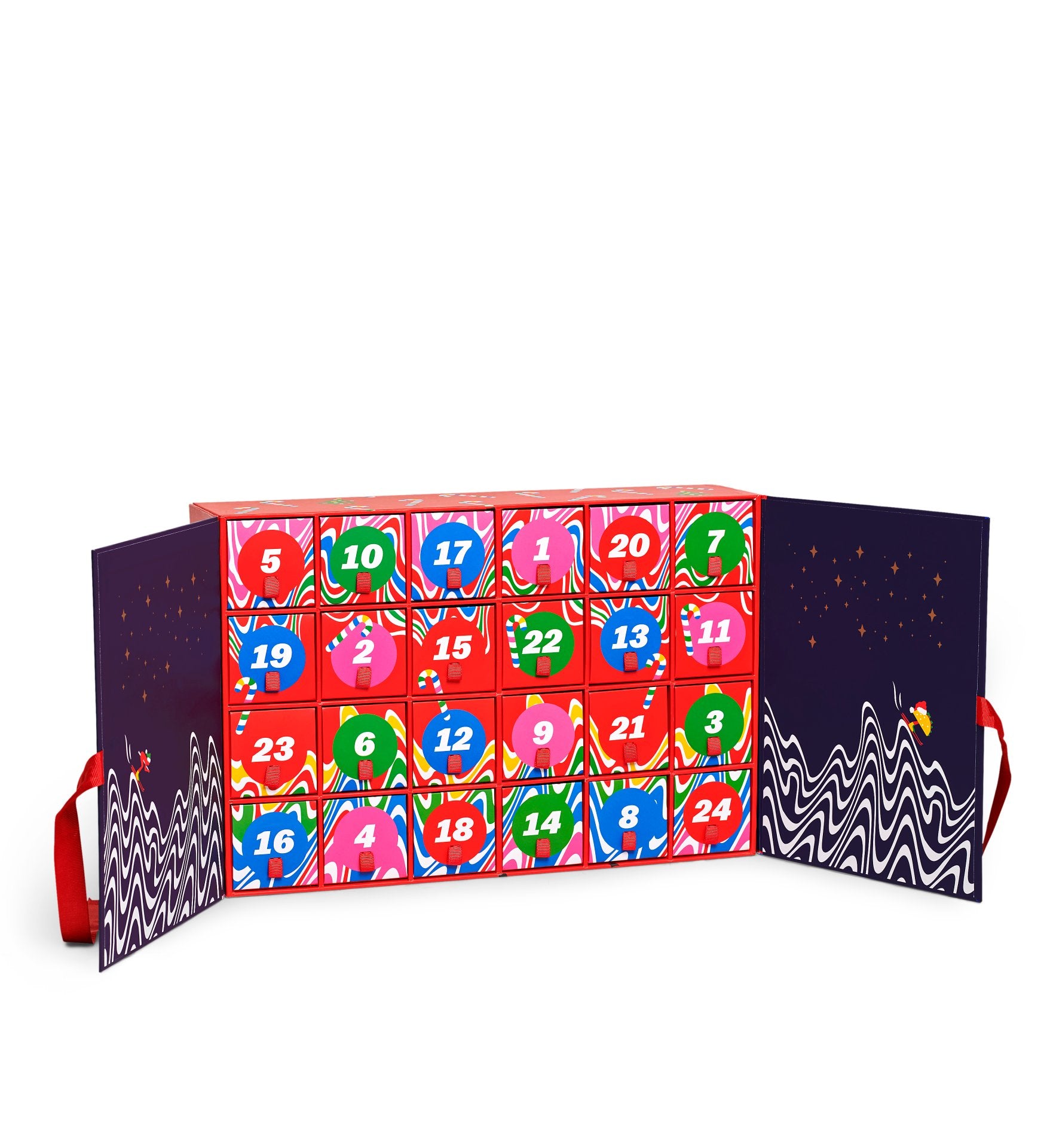 Happy Socks Adventskalender 24 Pack Holiday Box