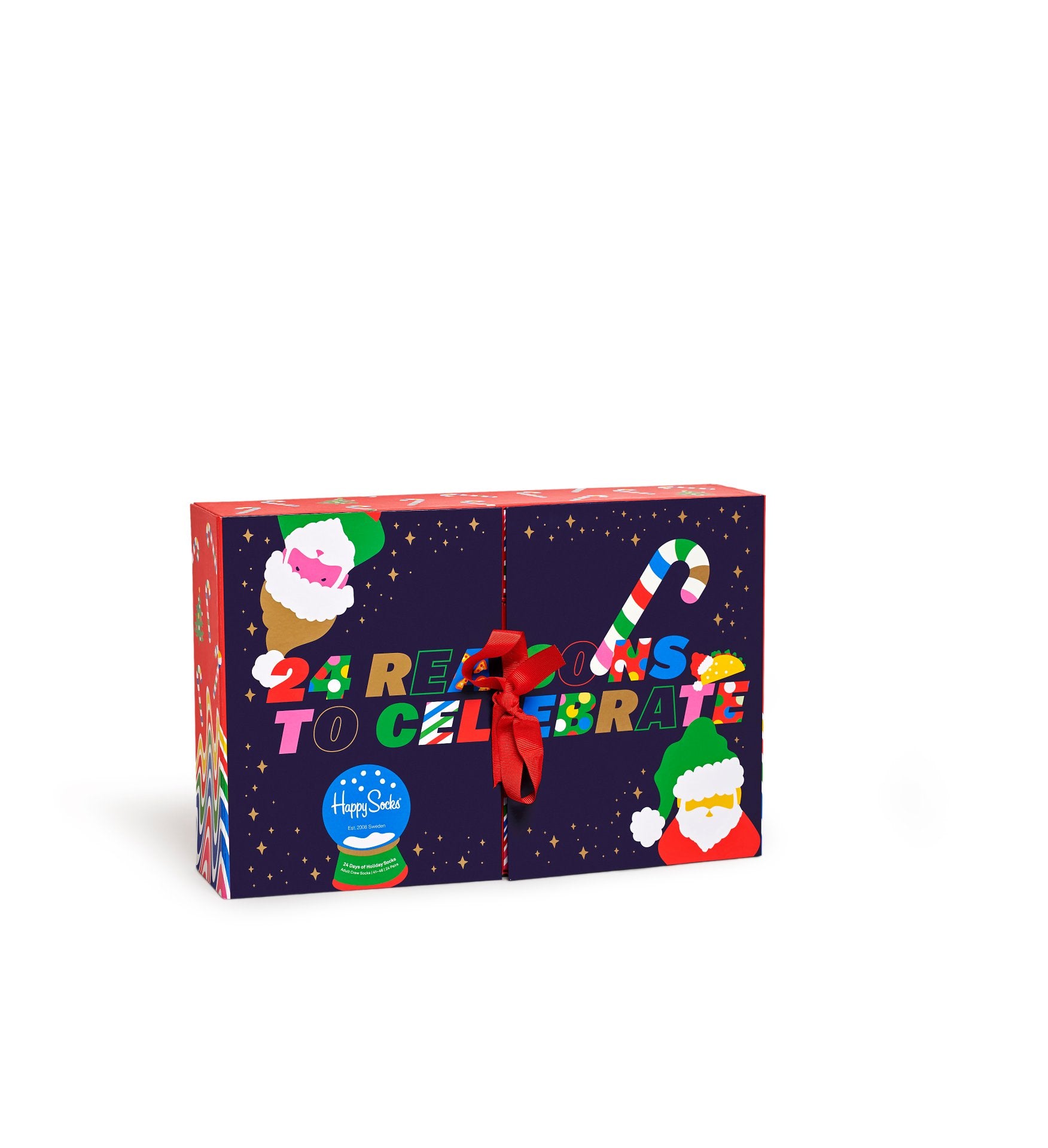 Happy Socks Adventskalender 24 Pack Holiday Box