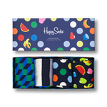 Happy Socks 4-Pack Navy Gift Box