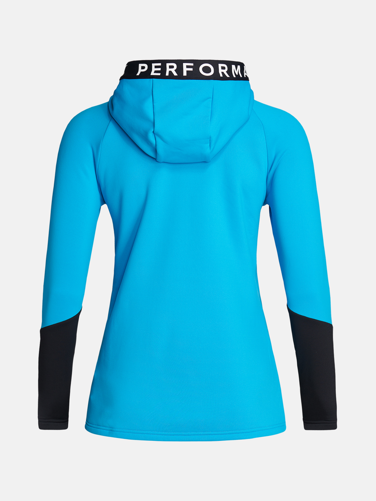 Peak Performance Rider Zip Hood wmn scuba blue-black