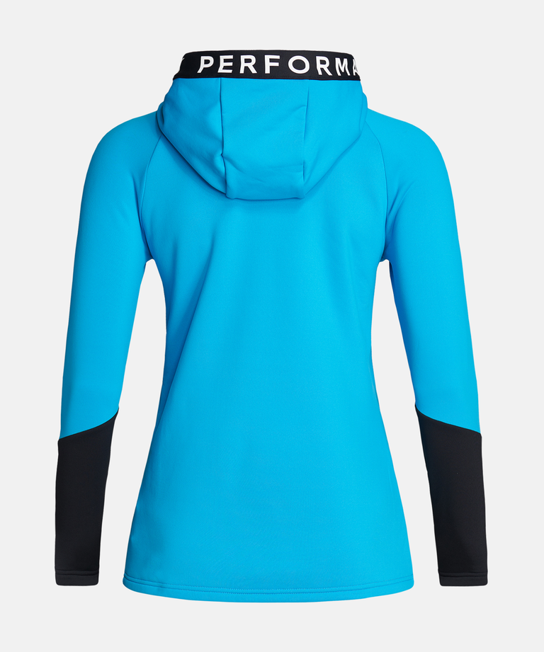 Peak Performance Rider Zip Hood wmn scuba blue-black