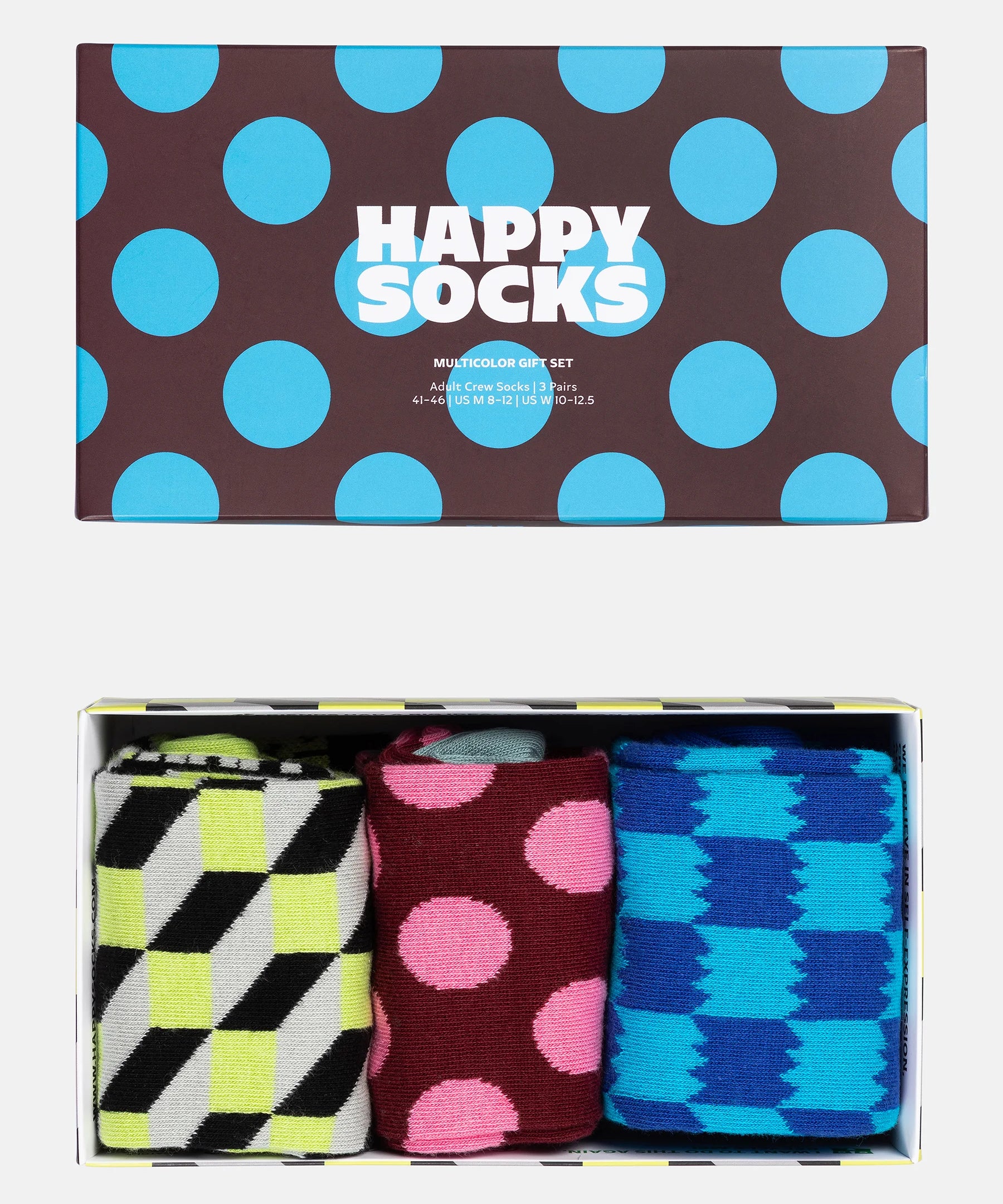 Happy Socks 3-Pack Multicolor Gift