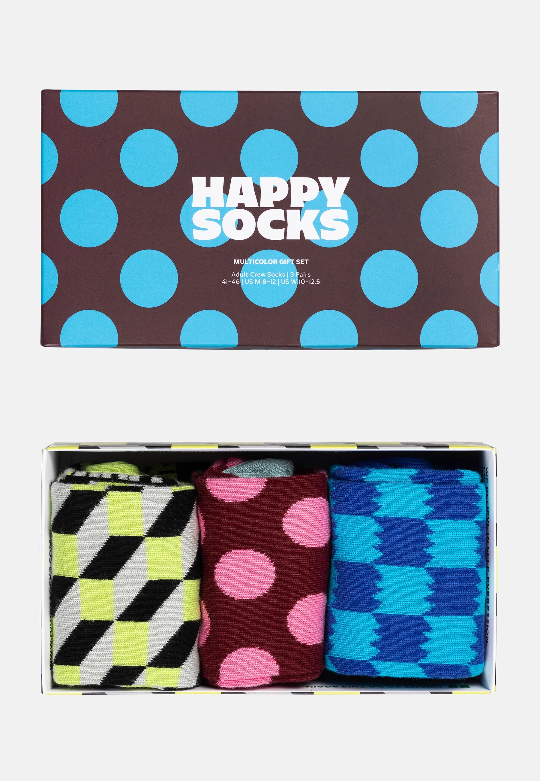 Happy Socks 3-Pack Multicolor Gift
