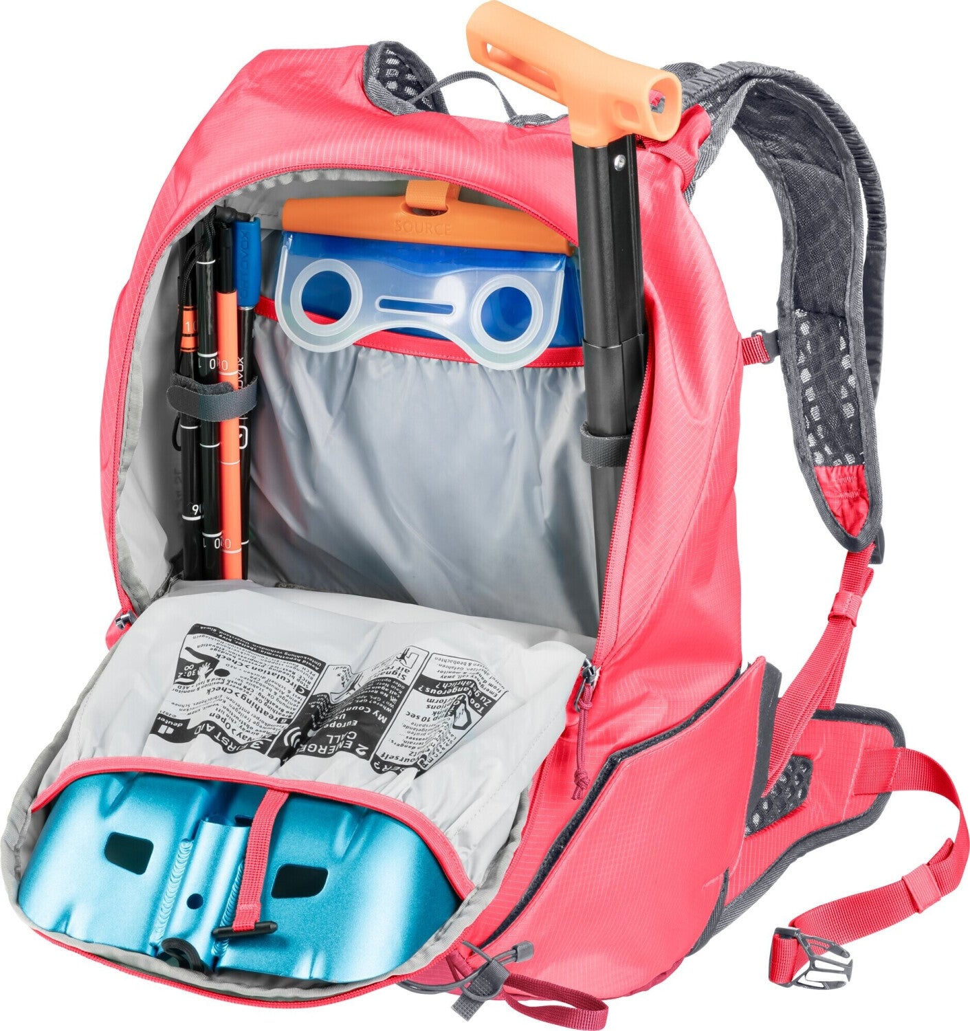 Deuter Updays 24 SL Skitourenrucksack wmn-ruby hibiscus