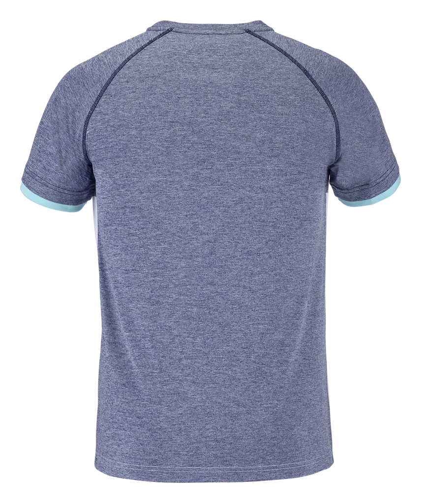 Babolat Play Crew Neck Tee - white blue hither