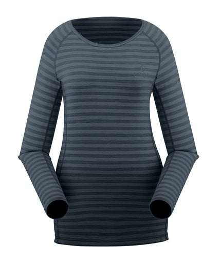 Penguin Merino Langarm Shirt wmn grey overdye