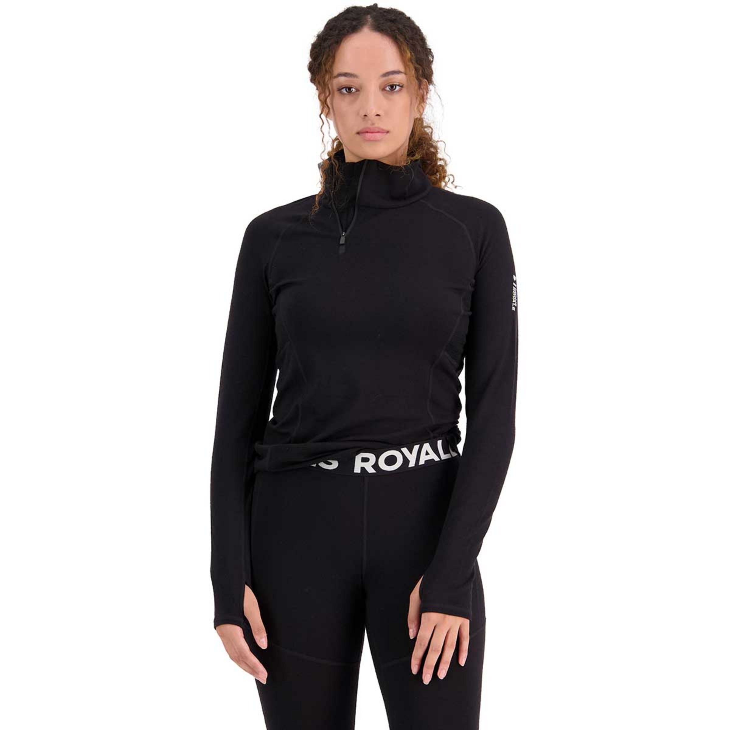 Mons Royale Olympus Half Zip wmn-black