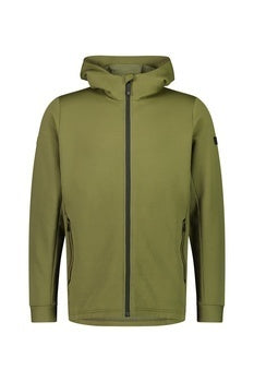 Mons Royale Arcadia Merino Fleece Hoody-dark olive