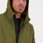 Mons Royale Arcadia Merino Fleece Hoody-dark olive