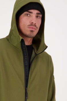 Mons Royale Arcadia Merino Fleece Hoody-dark olive