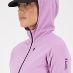 Mons Royale Approach Merino Shift Fleece Hood wmn orchid-black