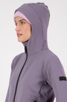 Mons Royale Arcadia Merino Fleece Hoody wmn-shark