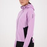 Mons Royale Approach Merino Shift Fleece Hood wmn orchid-black