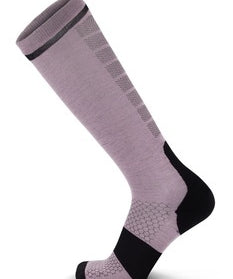 Mons Royale Pro Lite Merino Snow Sock-orchid sun