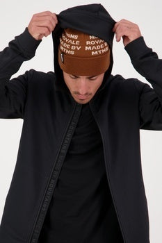 Mons Royale Arcadia Merino Fleece Hoody-black