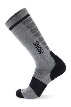 Mons Royale Pro Lite Merino Snow Sock grey-marl-unisex