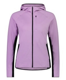 Mons Royale Approach Merino Shift Fleece Hood wmn orchid-black