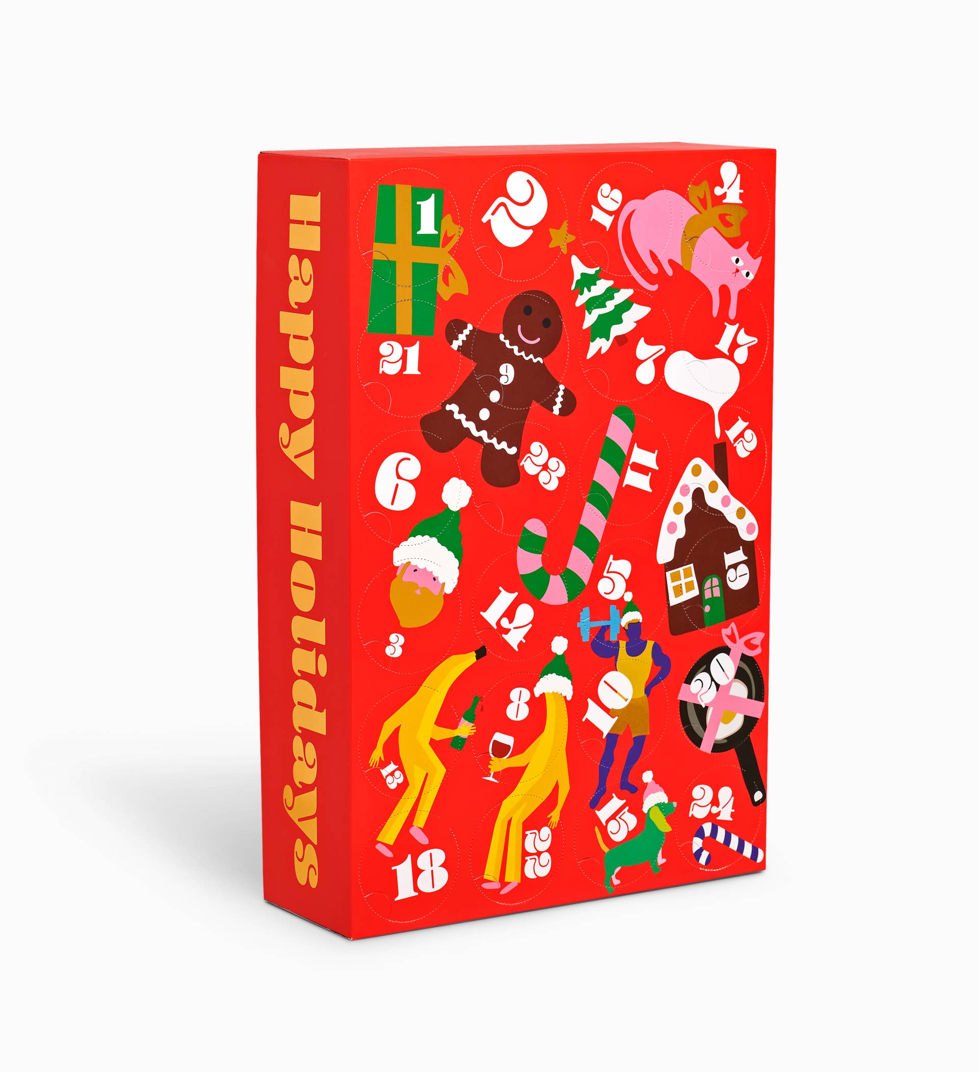 Happy Socks Adventskalender 24 Pack Holiday Box