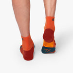 On Mid Sock rust/navy