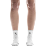 On Performance Run Sock Mid 1 Unisex - White glacier