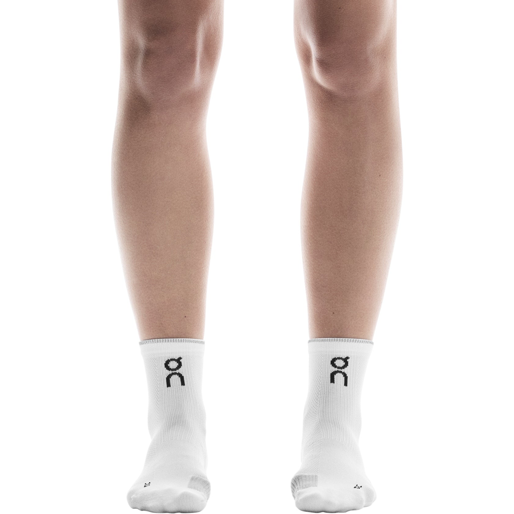 On Performance Run Sock Mid 1 Unisex - White glacier