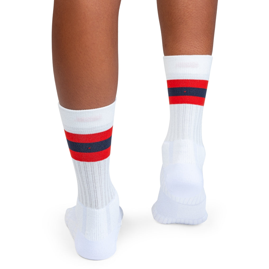 On Tennis Sock wmn white-red