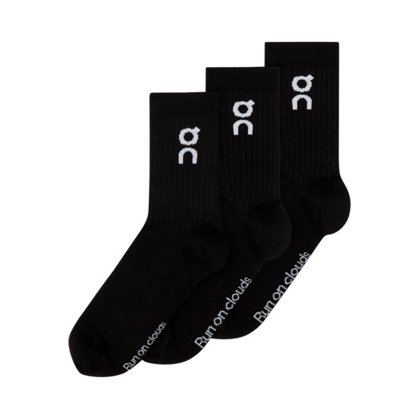 On Logo Sock High 3P Unisex - black
