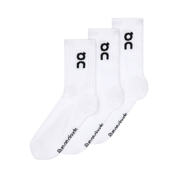 On Logo Sock High 3P Unisex - white