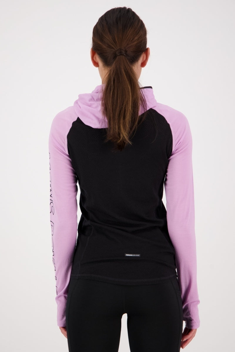 Mons Royale Bella Tech Hood wmn-orchid-black