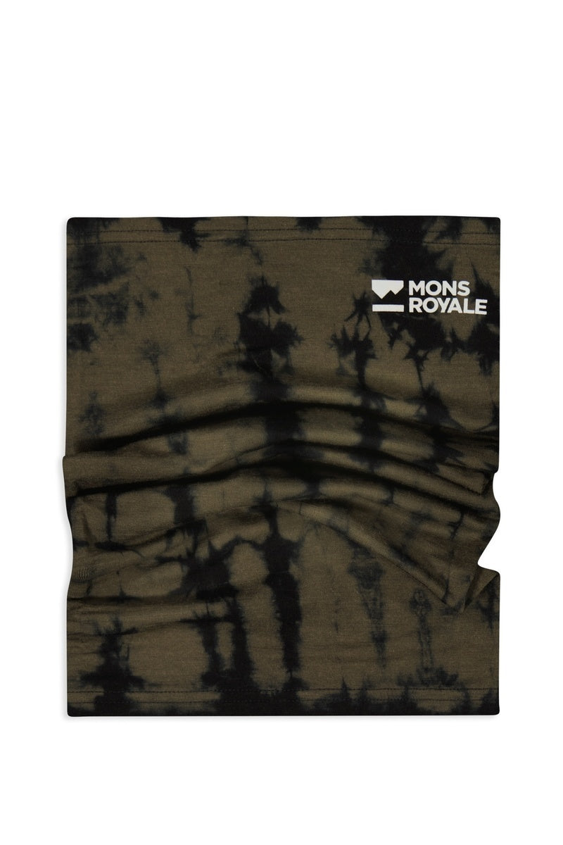 Mons Royale Daily Dose Merino Flex 200 Neckwarmer-Olive Tie Dye