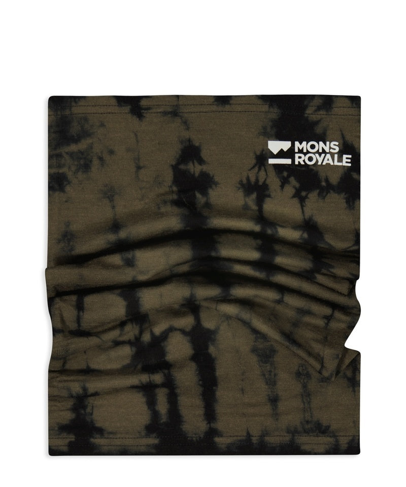 Mons Royale Daily Dose Merino Flex 200 Neckwarmer-Olive Tie Dye
