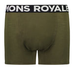 Mons Royale Hold 'em Shorty Boxer-dark olive