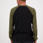 Mons Royale Icon Raglan-Dark olive-black