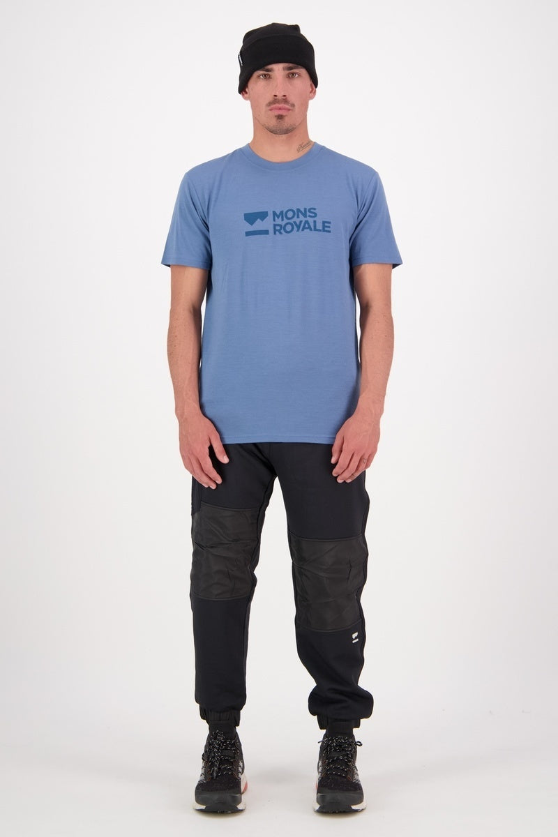 Mons Royale Icon T-Shirt-blue slate