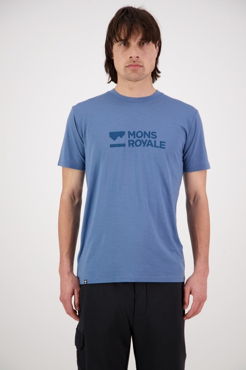 Mons Royale Icon T-Shirt-blue slate