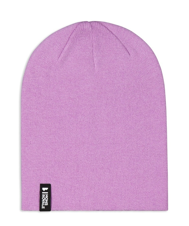 Mons Royale McCloud Merino Beanie-orchid