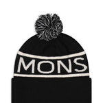 Mons Royale McCloud Pom Pom Merino Beanie-black white