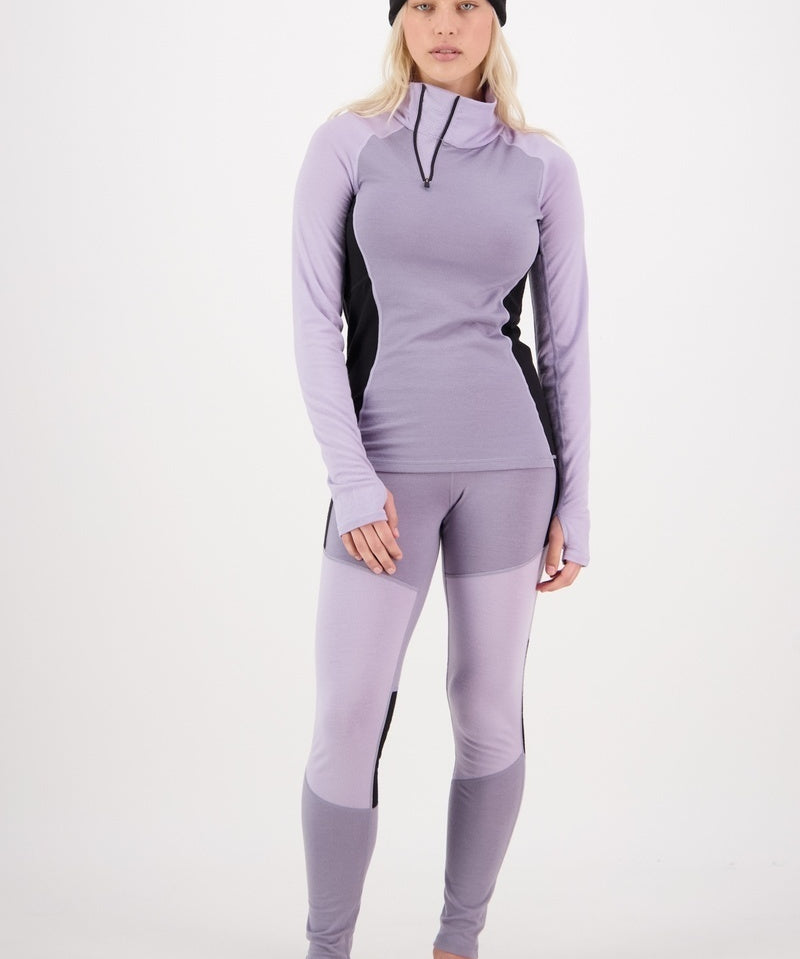 Mons Royale Olympus Half Zip wmn-thistle cloud