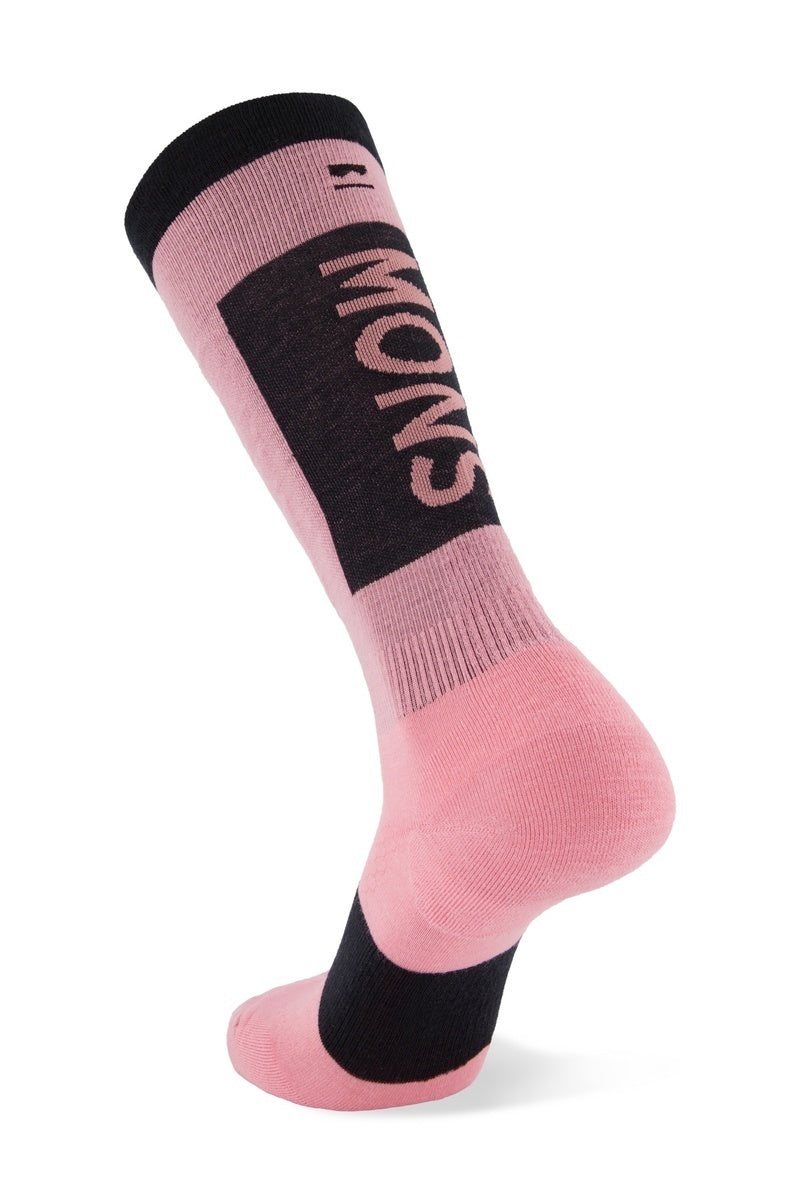 Mons Royale Atlas Merino Snow Sock-dusty pink